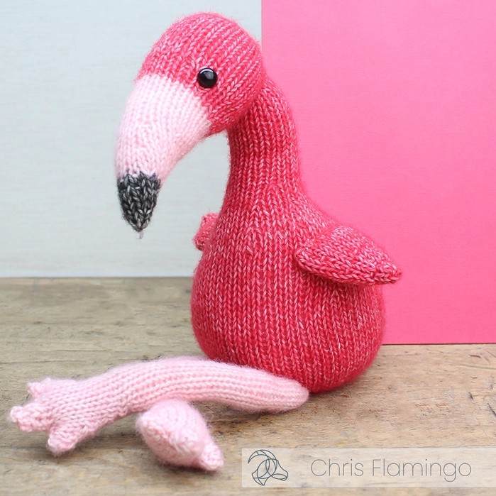 Chris Flamingo - Knitting Kit