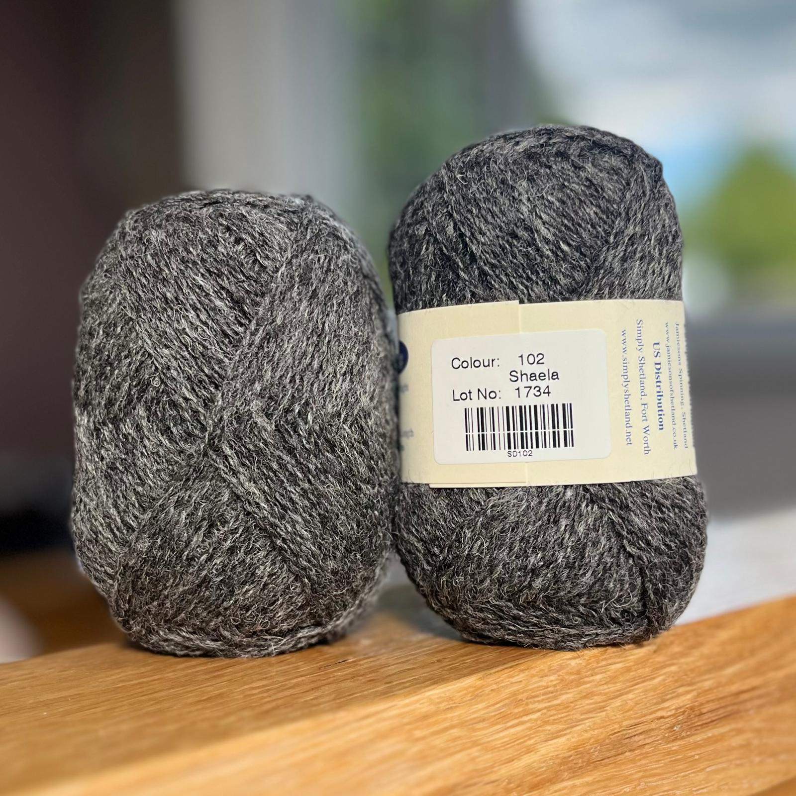 Jamieson's of Shetland Spindrift Blacks and Greys