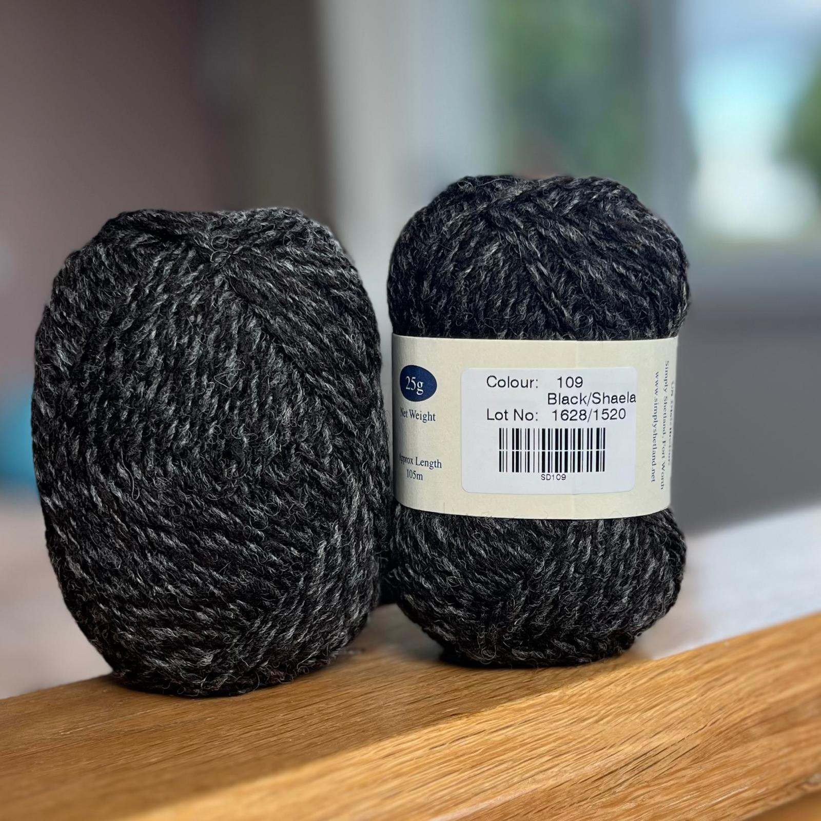 Jamieson's of Shetland Spindrift Blacks and Greys