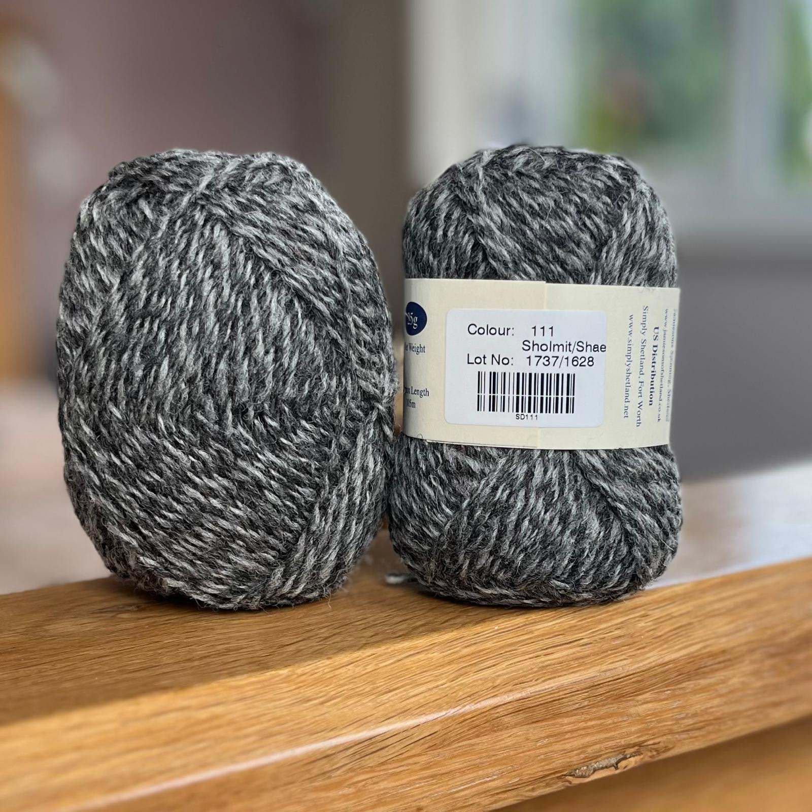 Jamieson's of Shetland Spindrift Blacks and Greys