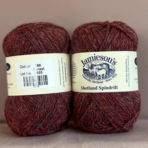 Jamieson's of Shetland Spindrift Pinks and Reds