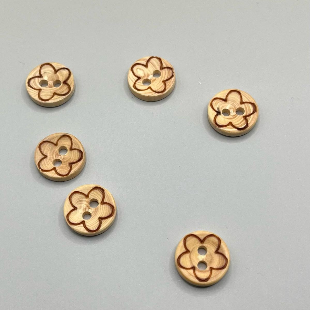 15mm — Wood With Flower