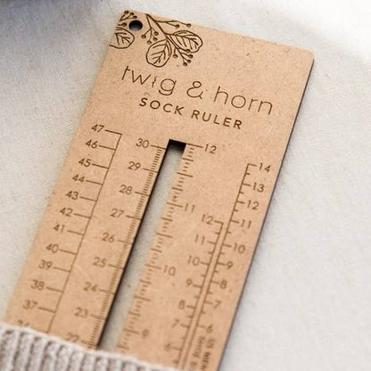 Sock Sizing Ruler