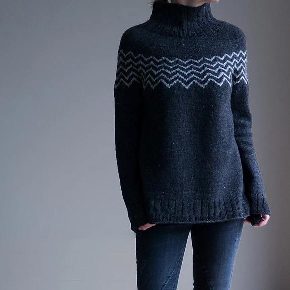 Monochrome Pullover by Katrin Schneider